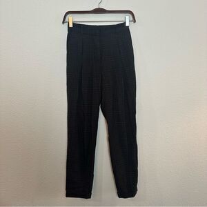 H&M Plaid Print Straight Leg Pant 039